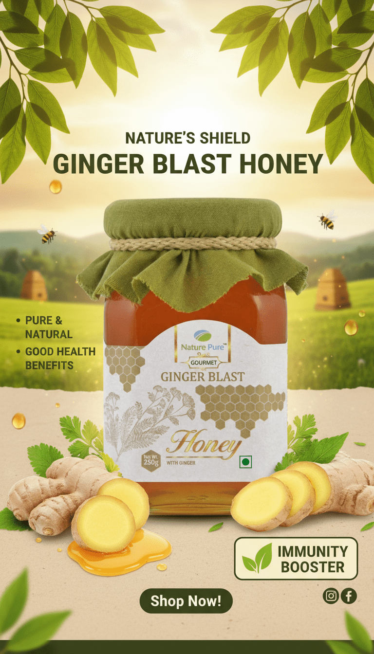 250g Ginger Blast-Honey with Ginger - Image 6