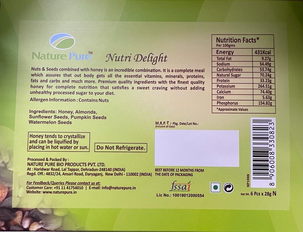28g x 6 Pcs Nutri Delight (Almonds & Seeds in Honey) - Image 8